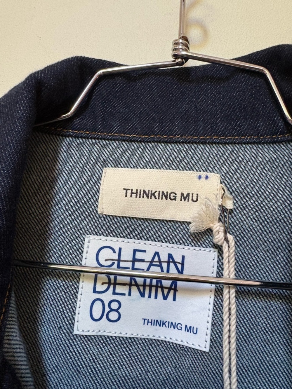 NWT Thinking Mu Debbie Denim Jacket Size Small - Picture 8 of 16